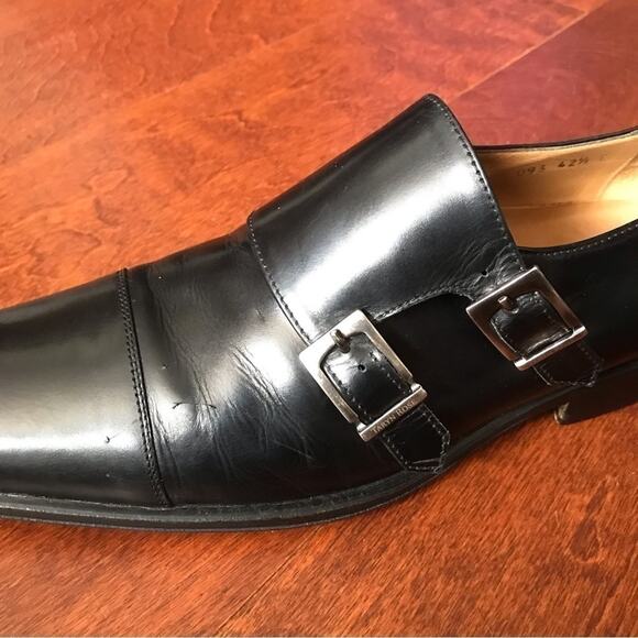 Taryn Rose Men’s Black Leather Double Monk Shoes, Size 9.5 main image 11